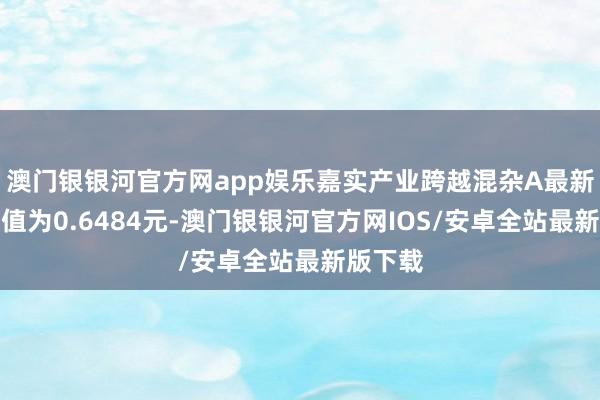 澳门银银河官方网app娱乐嘉实产业跨越混杂A最新单元净值为0.6484元-澳门银银河官方网IOS/安卓全站最新版下载
