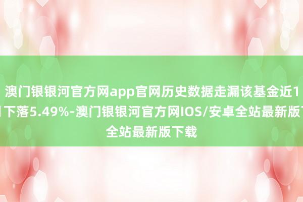 澳门银银河官方网app官网历史数据走漏该基金近1个月下落5.49%-澳门银银河官方网IOS/安卓全站最新版下载