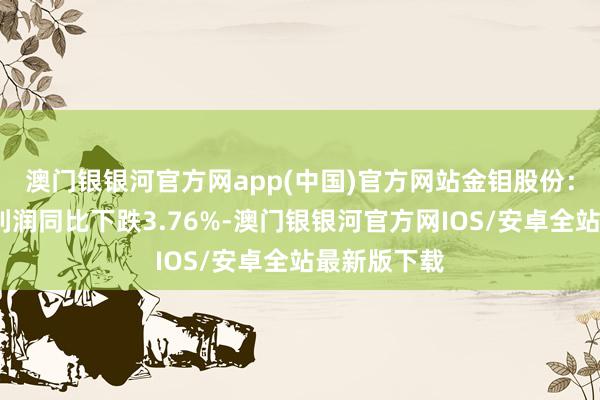 澳门银银河官方网app(中国)官方网站　　金钼股份：2024年净利润同比下跌3.76%-澳门银银河官方网IOS/安卓全站最新版下载